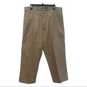 Carhartt Rugged Flex Relaxed Fit Canvas Work Pants Mens Size 36 Tan Khaki